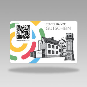 Center Halver Gutschein Gutscheinkarte
